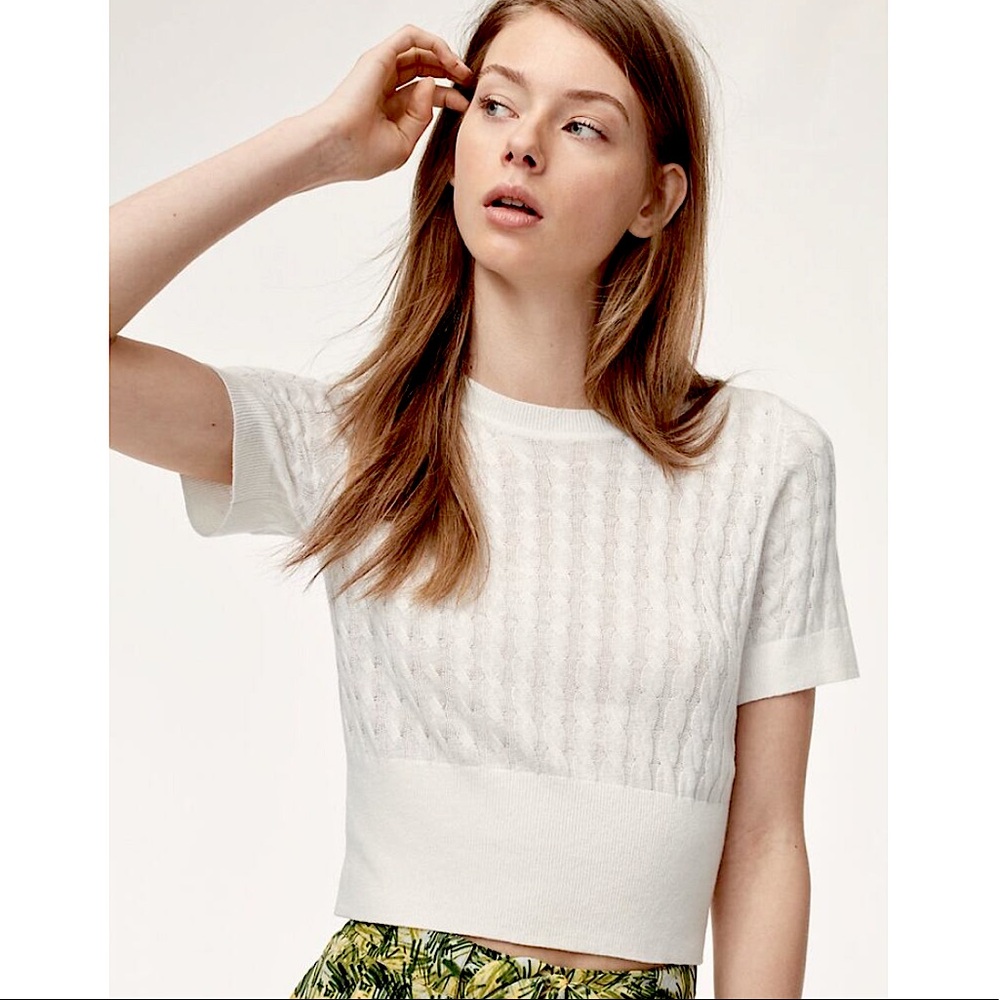 Sunday Best | VIVIAN Cable Knit Crop Top